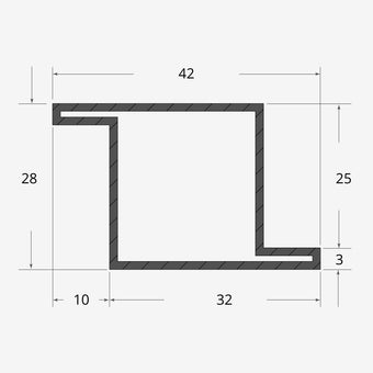 Tubolare per serramenti 11 C
