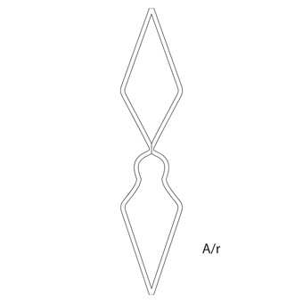 Elementi in ferro per cancelli e ringhiere di tipo A/r