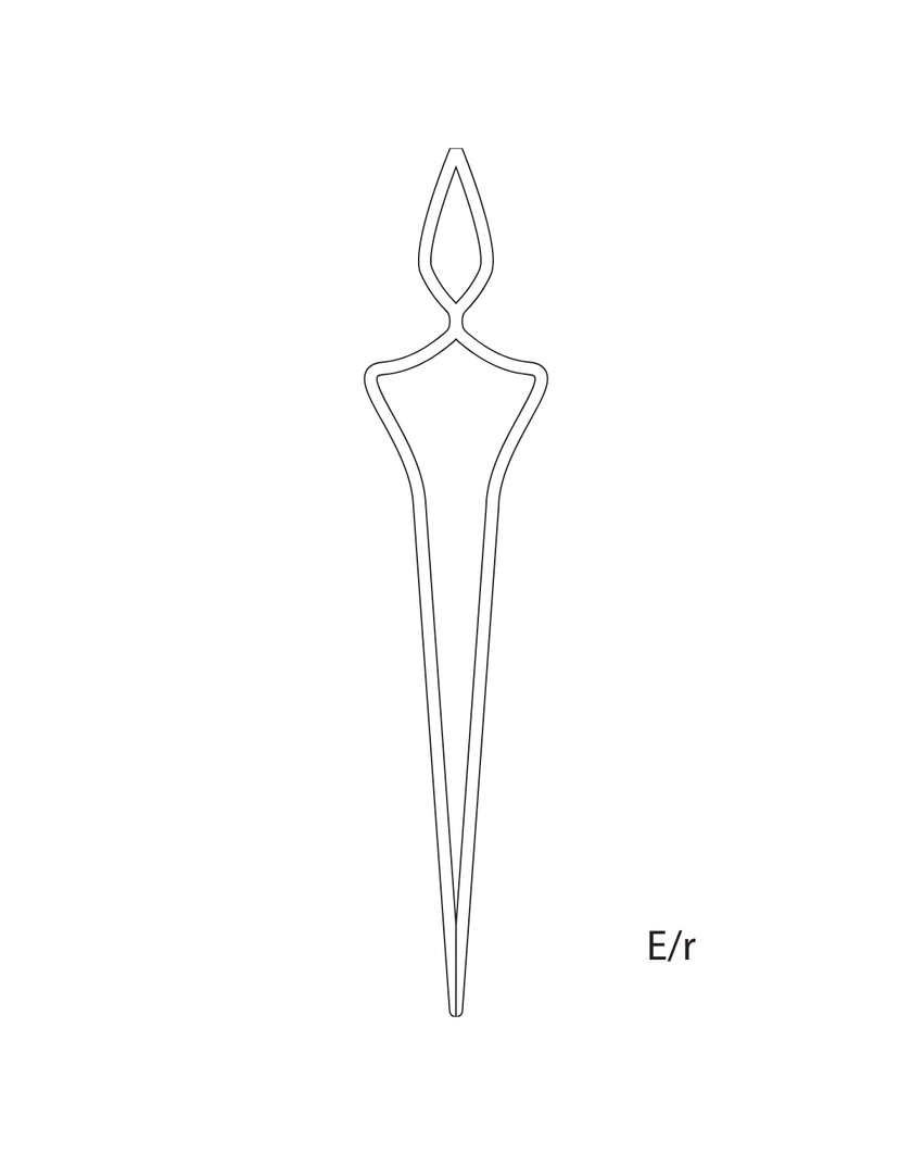 Elementi in ferro per cancelli e ringhiere di tipo E/r