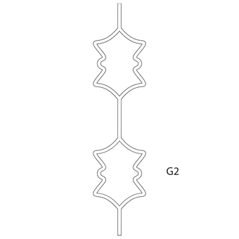 Elementi in ferro per cancelli e ringhiere di tipo G2